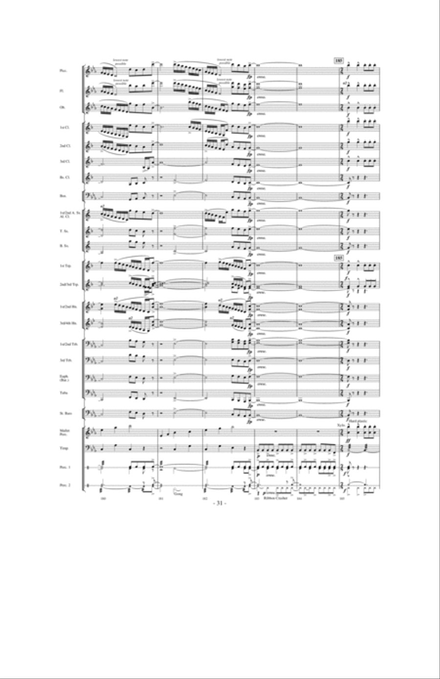 Moonscape Concert Band scores gallery preview page 30