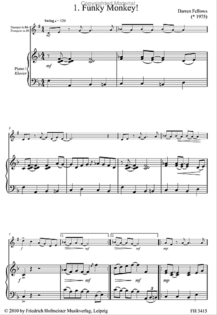 Jazzy Jungle Trumpet Solo scores gallery preview page 2