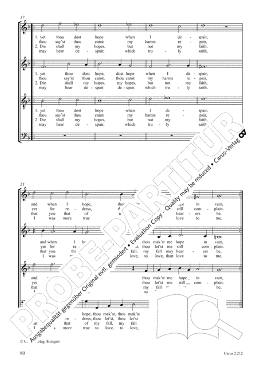 Love songs. Choral collection with CD 4-Part scores gallery preview page 72