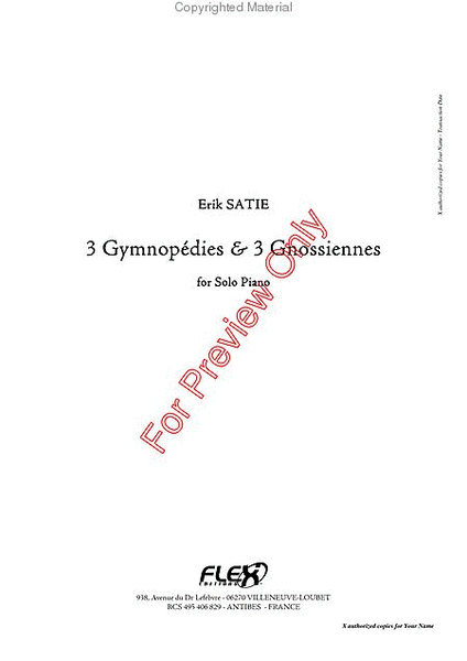 3 Gymnopedies & 3 Gnossiennes image number null