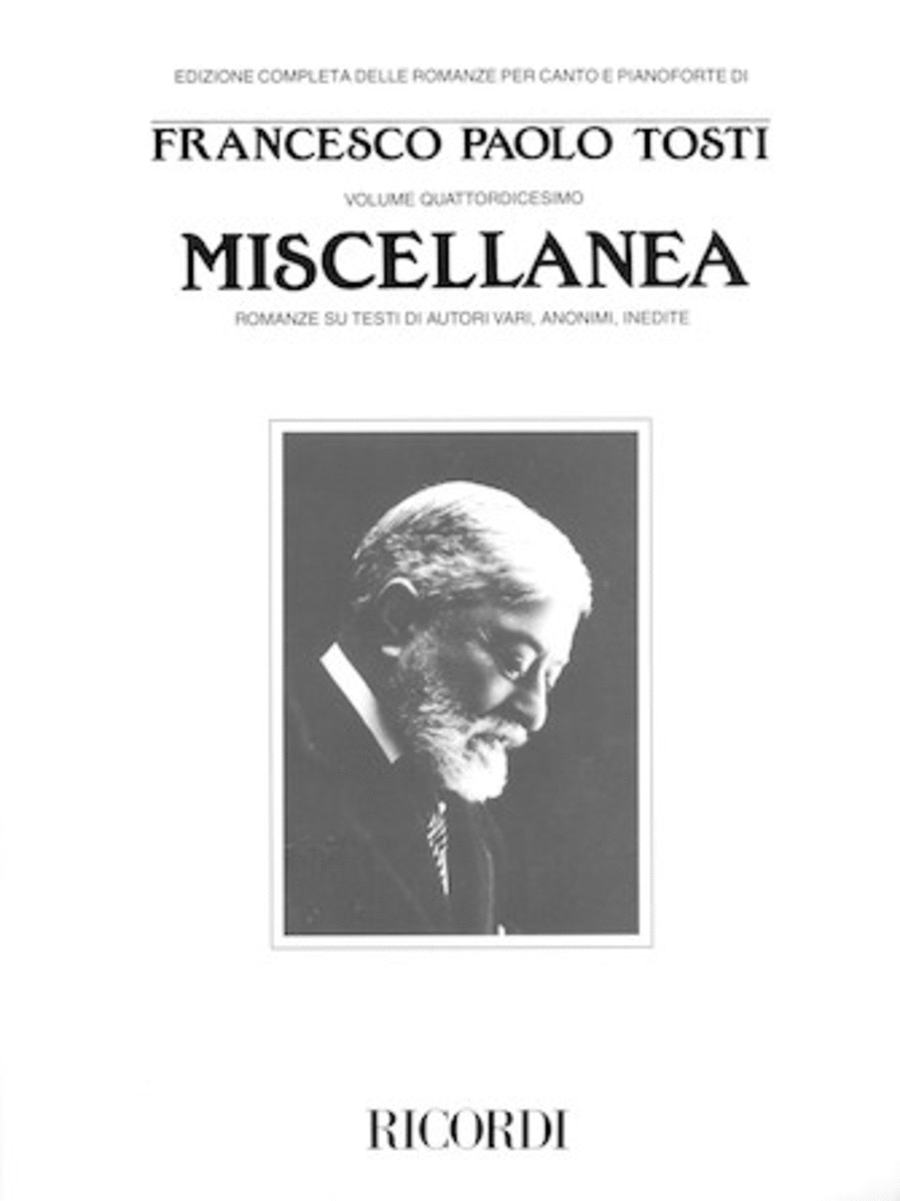 Francesco Paolo Tosti – Miscellanea Voice scores gallery preview page 1