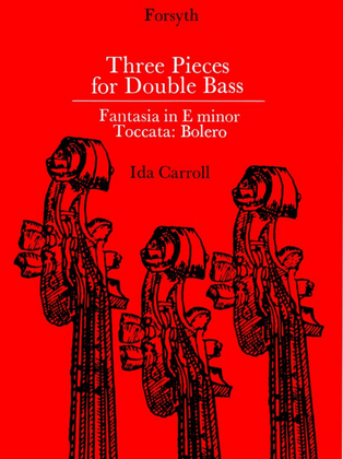 Book cover for Three Pieces for Double Bass