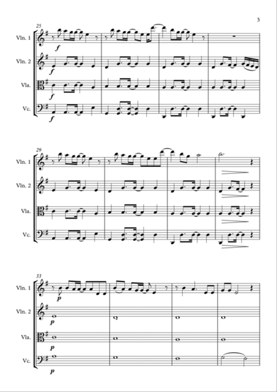 You Got The Love String Quartet scores gallery preview page 3
