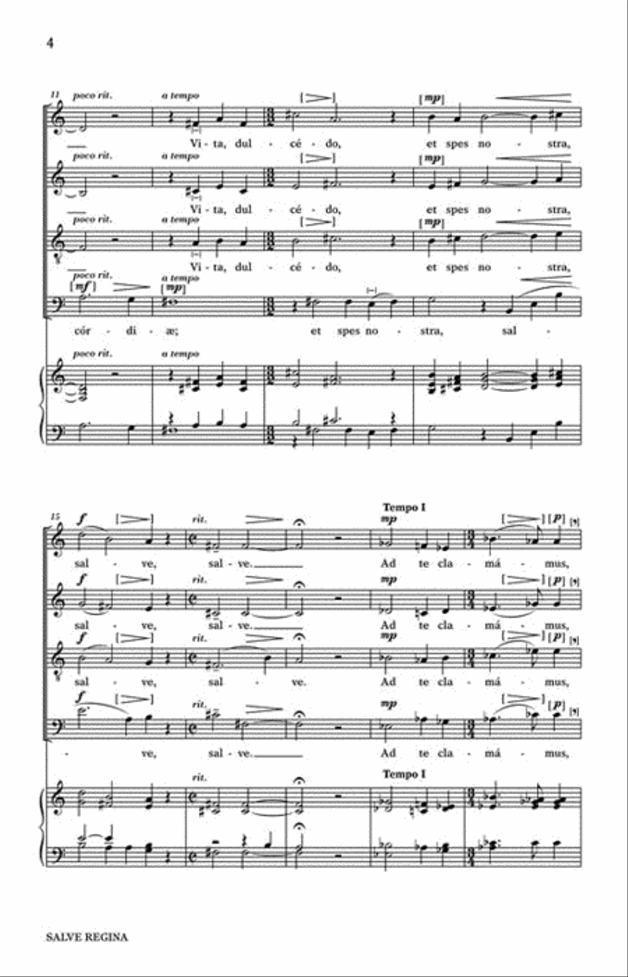 Salve Regina 4-Part scores gallery preview page 3