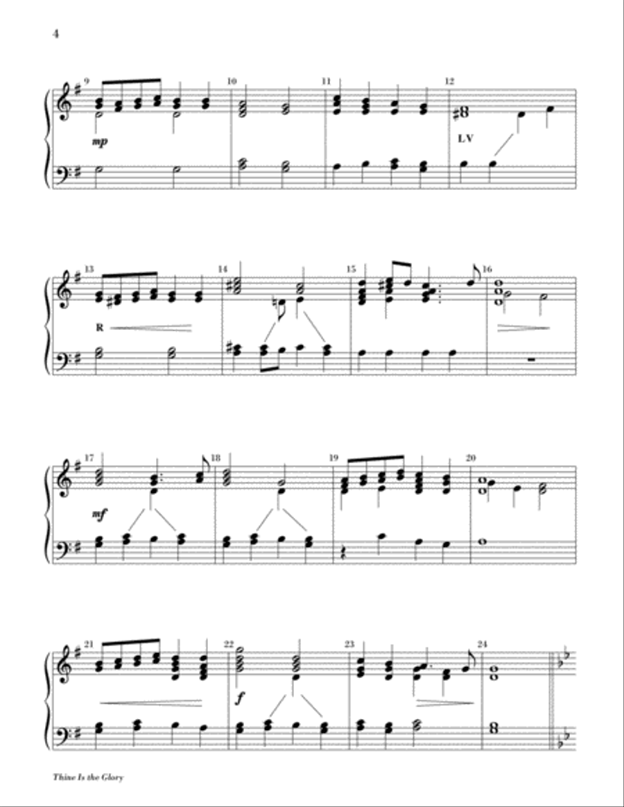 Thine Is the Glory 2-Octaves scores gallery preview page 3