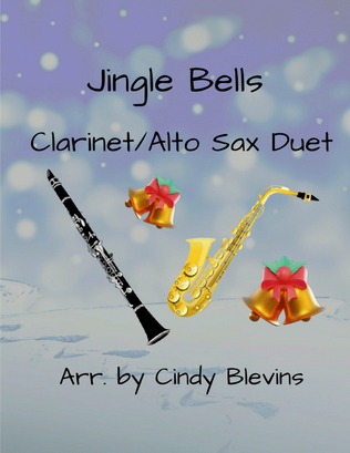 Book cover for Jingle Bells, for Clarinet and Alto Sax