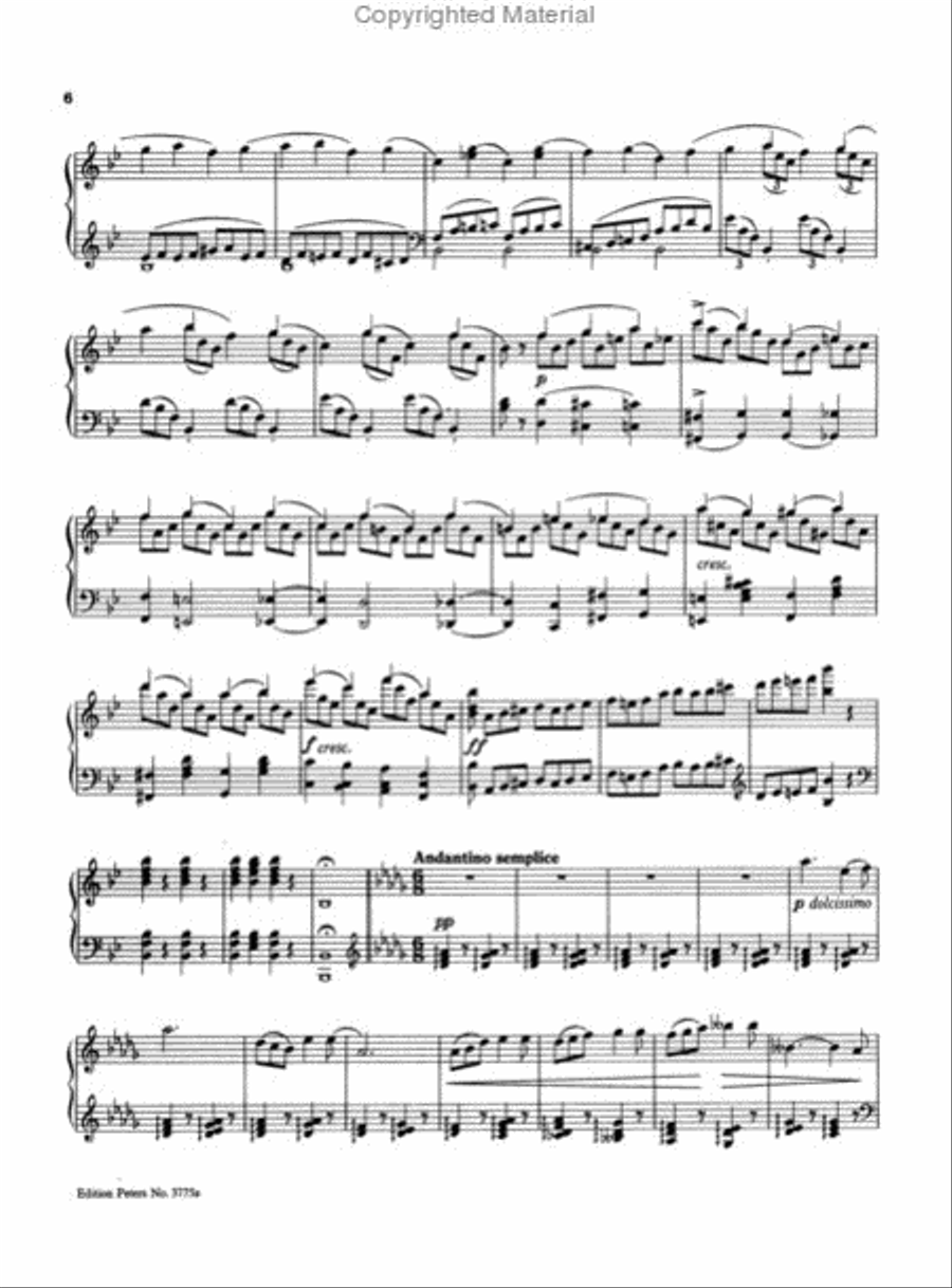 Piano Concerto No.1 in Bb minor Piano Solo scores gallery preview page 3