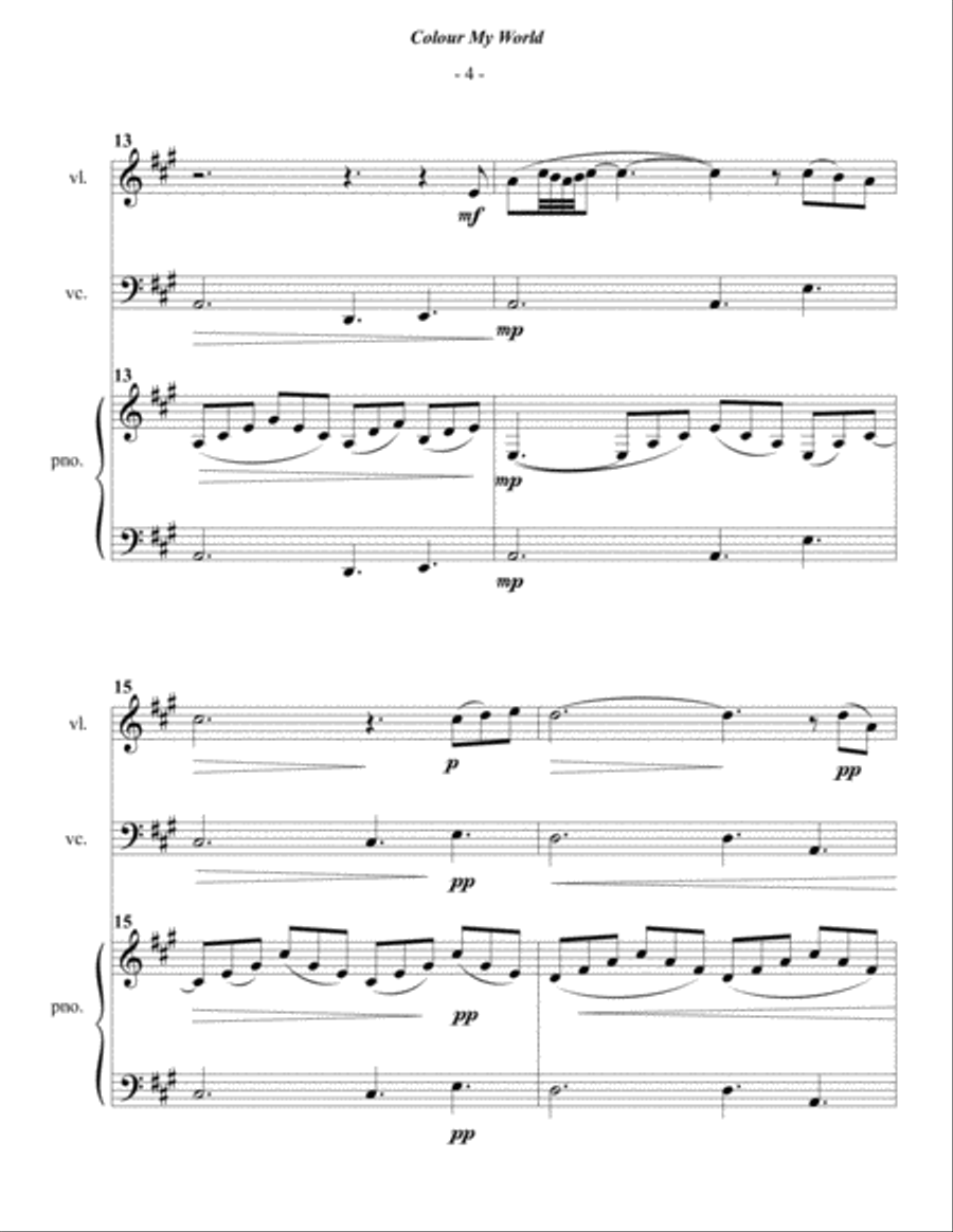 Colour My World Piano Trio scores gallery preview page 4