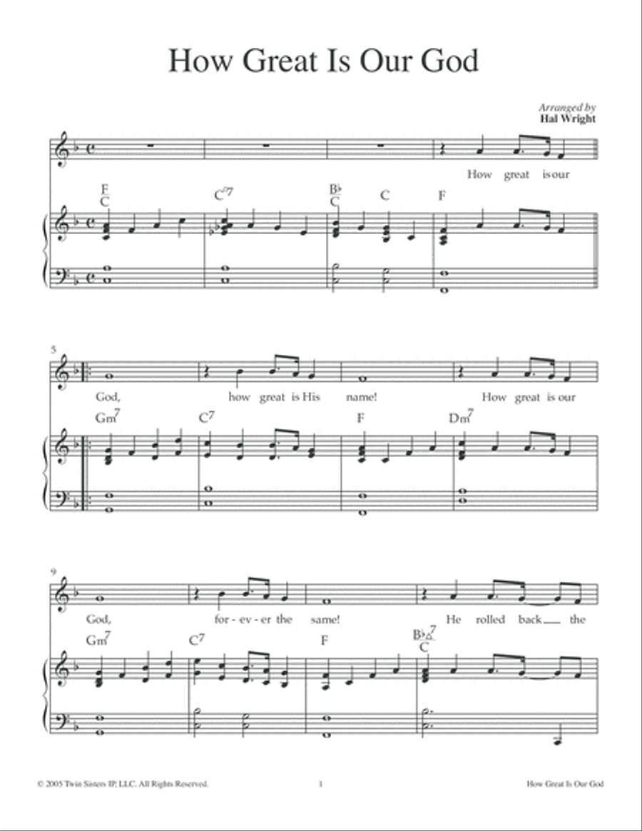 How Great Is Our God Voice scores gallery preview page 1