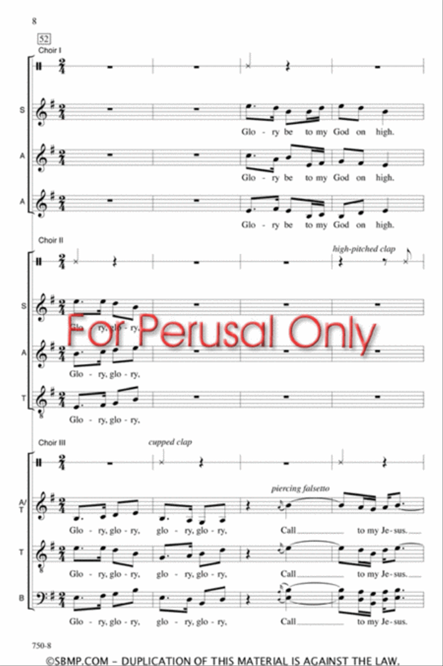 Weeping Mary - SATB Octavo 4-Part scores gallery preview page 7