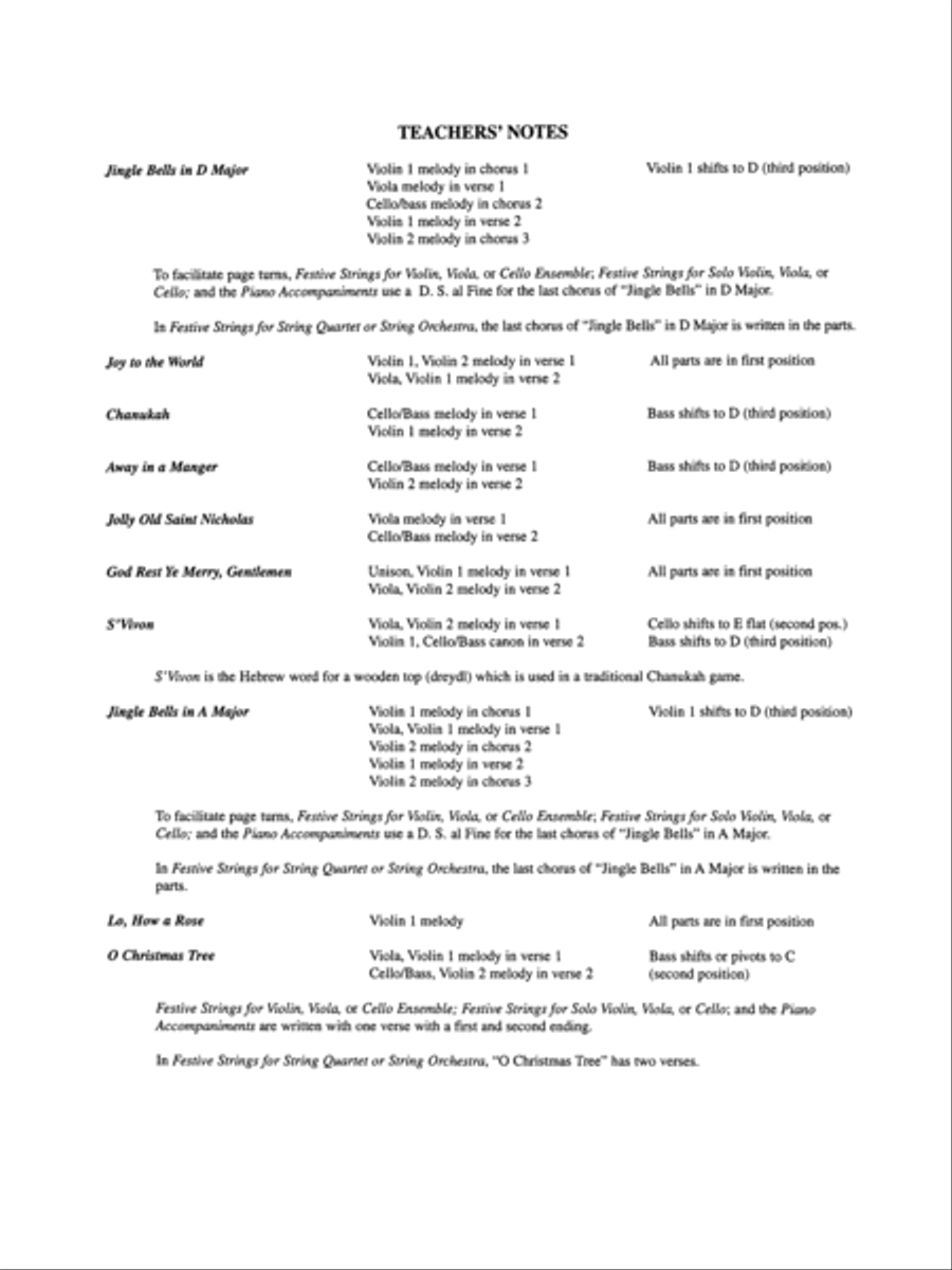 Festive Strings for String Quartet or String Orchestra String Quartet scores gallery preview page 4
