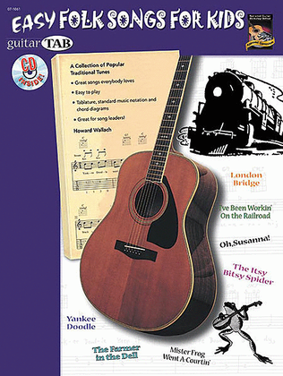 Book cover for Guitar Tab: Easy Folk Songs For Kids (Book & Cd)