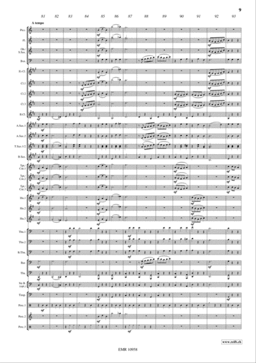 Vienna By Night Concert Band scores gallery preview page 10