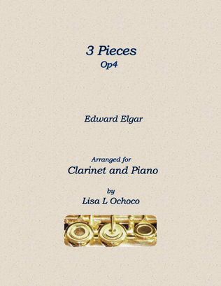 3 Pieces Op4 for Clarinet and Piano