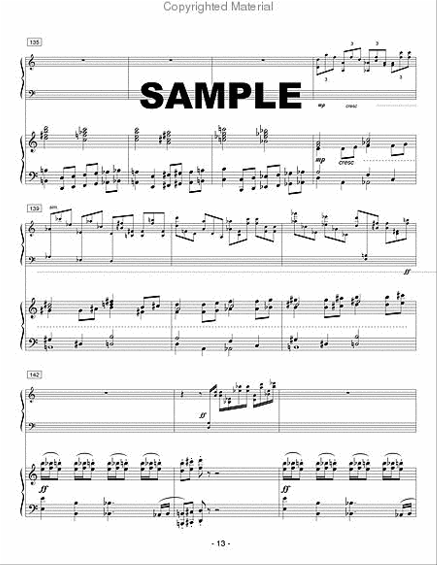 Concerto for Marimba (piano reduction) Percussion Ensemble scores gallery preview page 3