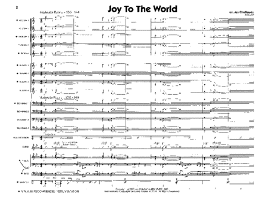 Joy To The World Jazz Ensemble scores gallery preview page 2