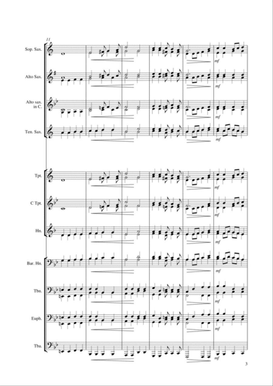 Land of hope and glory Land of hope and glory Brass Ensemble scores gallery preview page 3