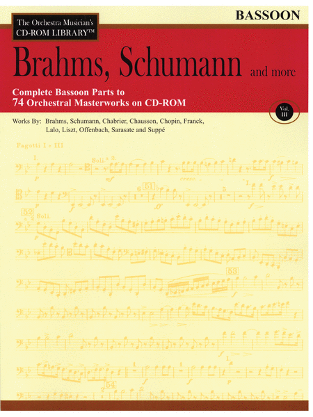 Brahms, Schumann and More - Volume III (Bassoon)