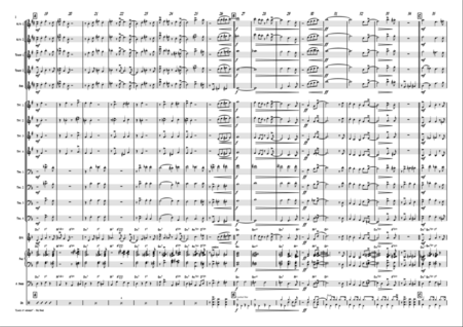 Clinch at midnight - Charleston/Two Step - Big Band Jazz Ensemble scores gallery preview page 2