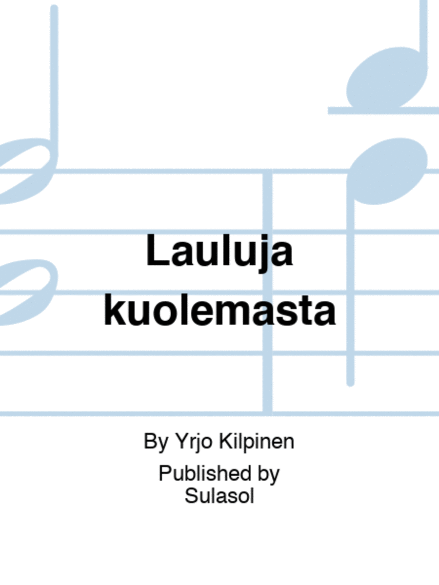 Lauluja kuolemasta Voice Solo scores gallery preview page 1
