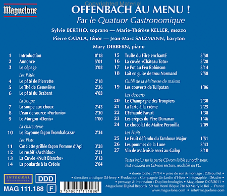 Offenbach Au Menu