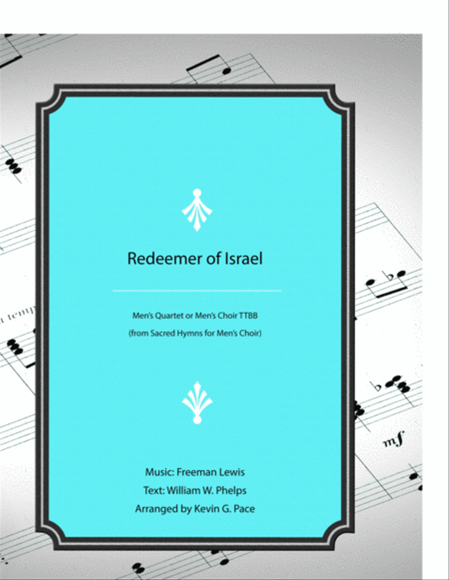 Redeemer of Israel - men's quartet or men's choir with piano accompaniment TTBB scores gallery preview page 1