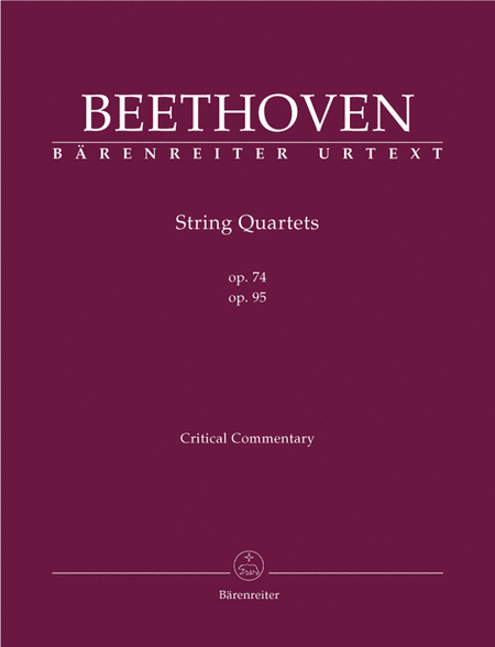 Streichquartette op. 74, 95
