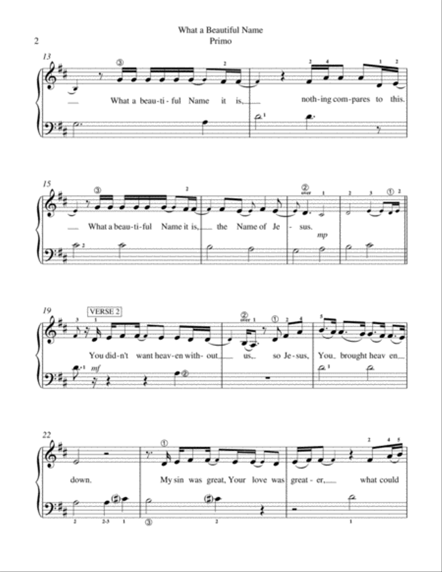 What A Beautiful Name Voice scores gallery preview page 3
