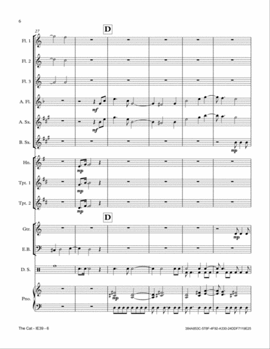 The Cat The Cat Full Orchestra scores gallery preview page 6