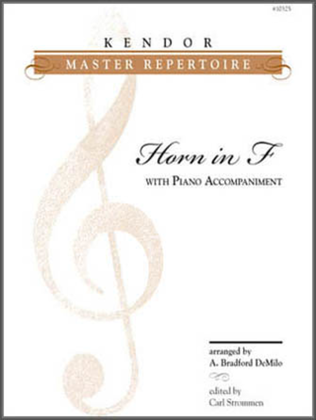 Book cover for Kendor Master Repertoire - Horn in F