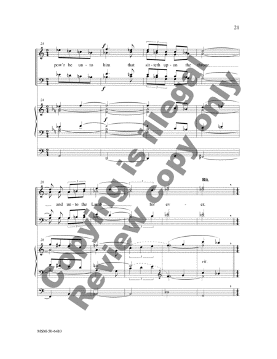 A Canticle from Two Psalms and a Canticle 4-Part scores gallery preview page 5