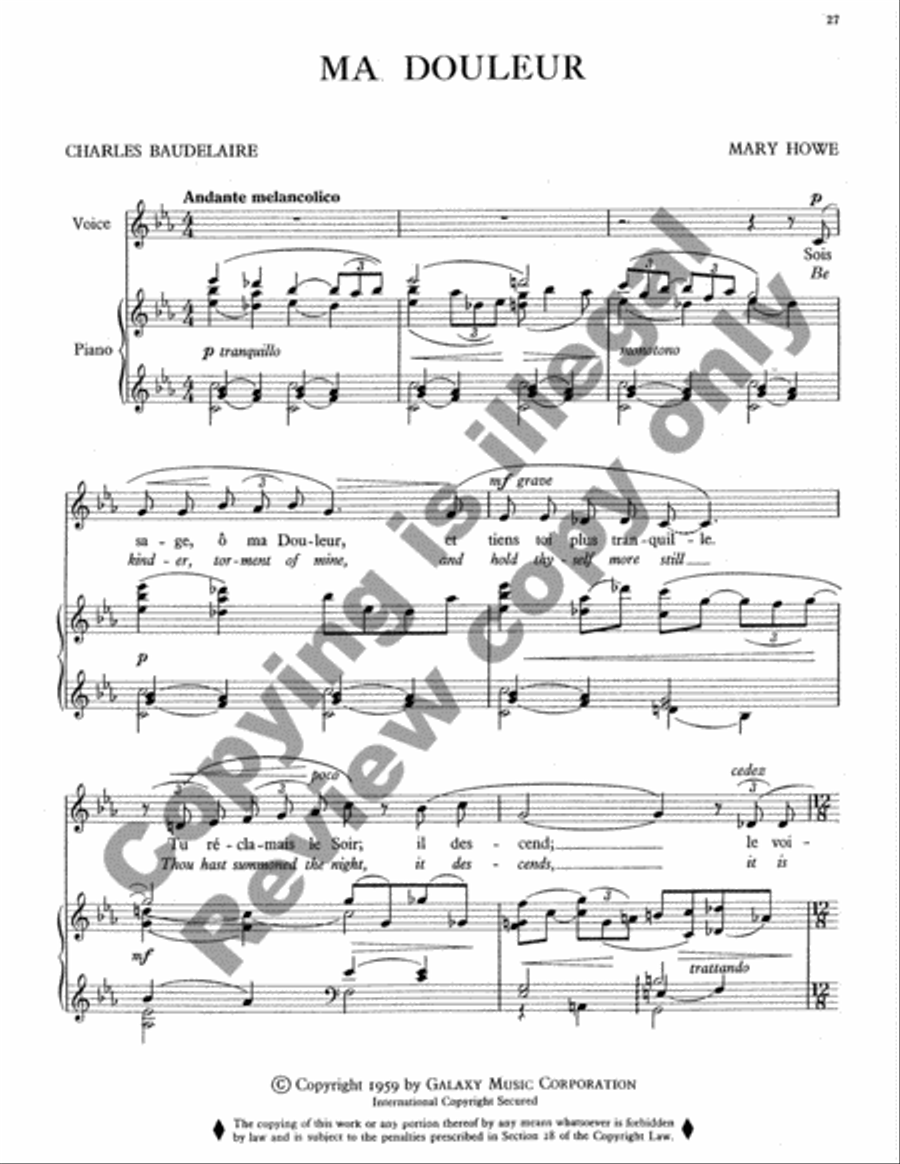 French Songs French Songs High Voice scores gallery preview page 12