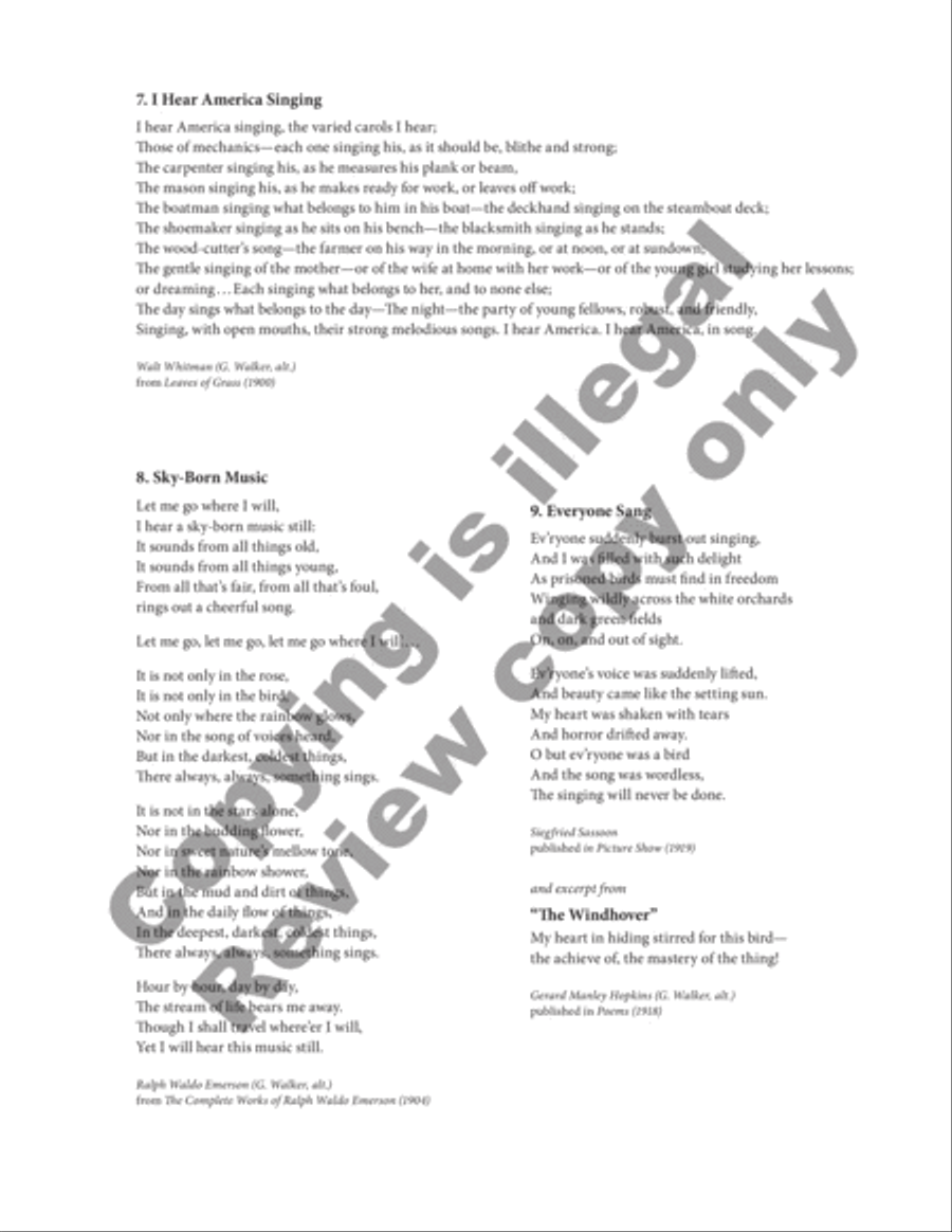 Sing Evermore! (Choral Score) Divisi scores gallery preview page 7