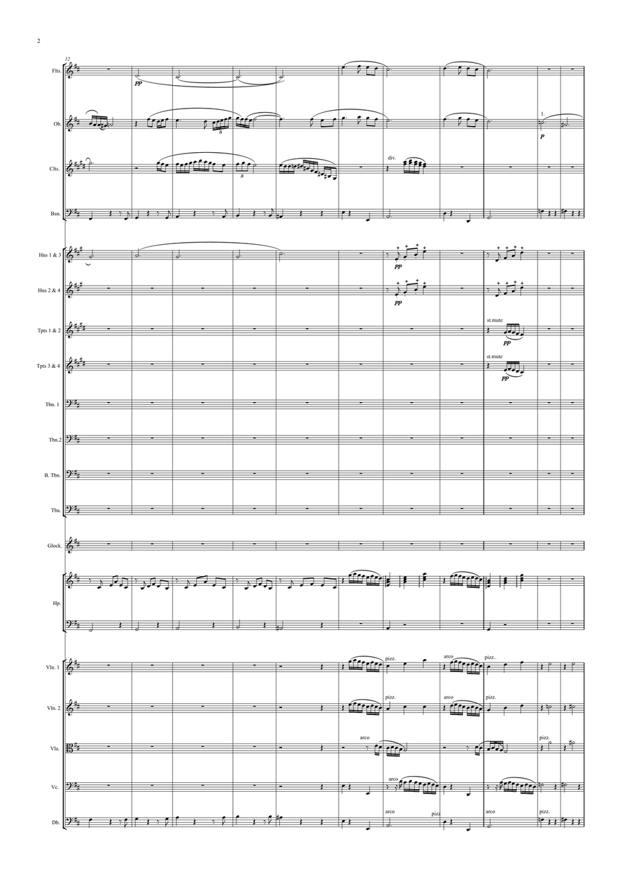 Elegy Sentimentale for Orchestra Full Orchestra scores gallery preview page 2