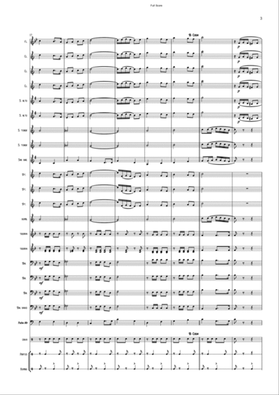 Dobrado SEVERINO ALEIXO DA SILVA Concert Band scores gallery preview page 5