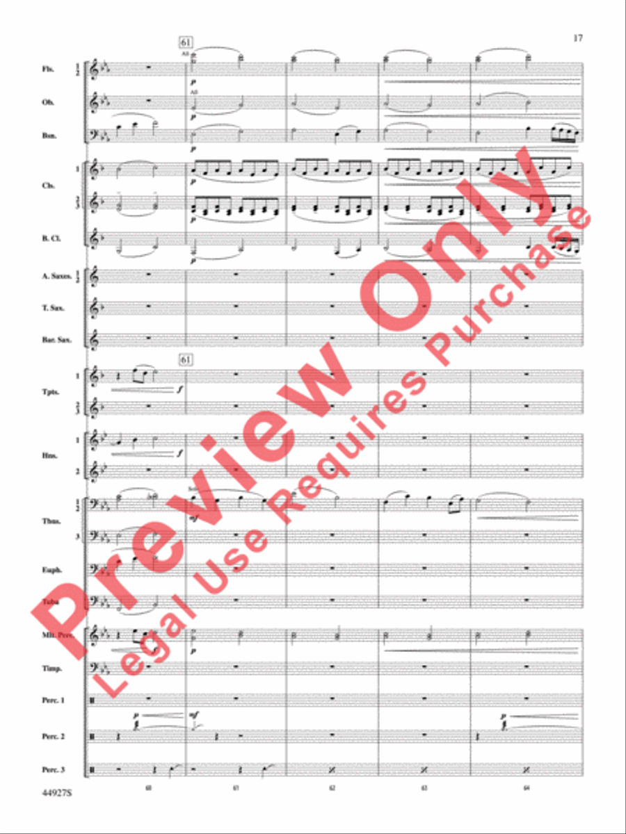 At the Movies with John Williams Concert Band scores gallery preview page 18