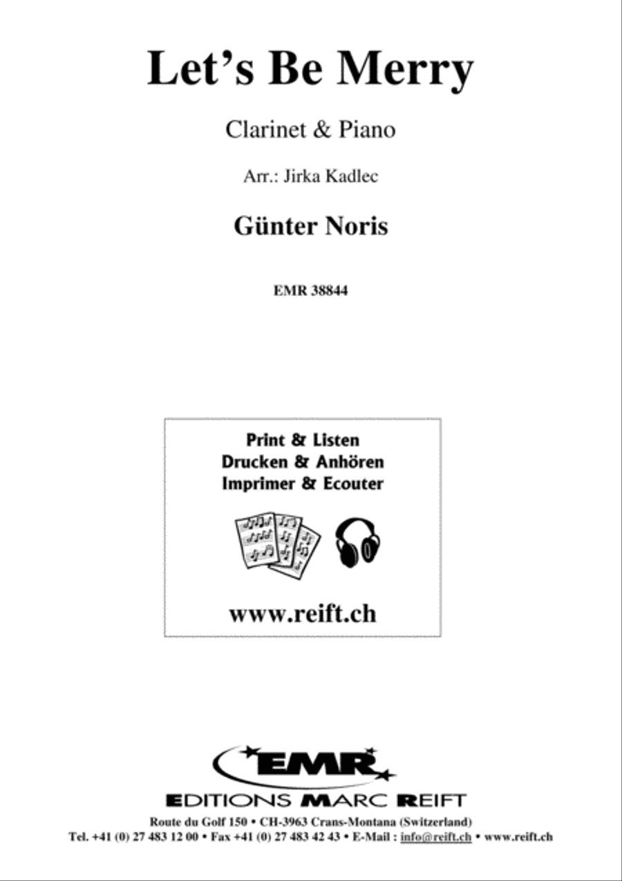 Let's Be Merry Let's Be Merry Clarinet Solo scores gallery preview page 1