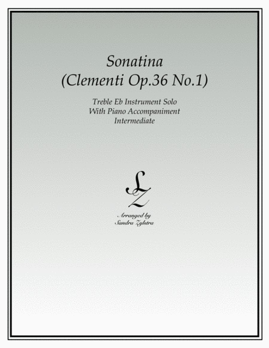 Sonatina-Clementi (Op. 36, No. 1) (treble Eb instrument solo) image number null