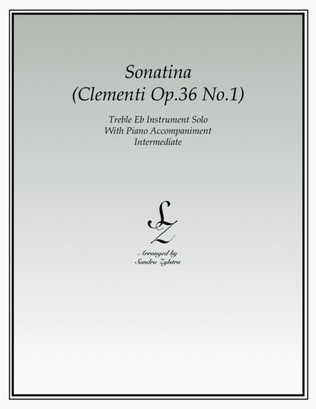 Sonatina-Clementi (Op. 36, No. 1) (treble Eb instrument solo)