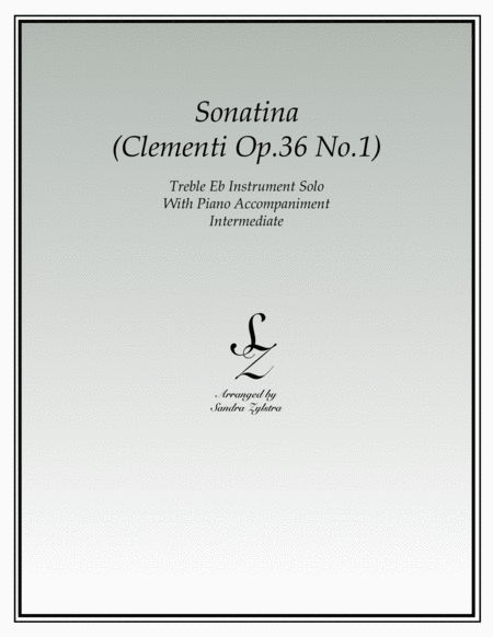 Sonatina-Clementi (Op. 36, No. 1) (treble Eb instrument solo) image number null