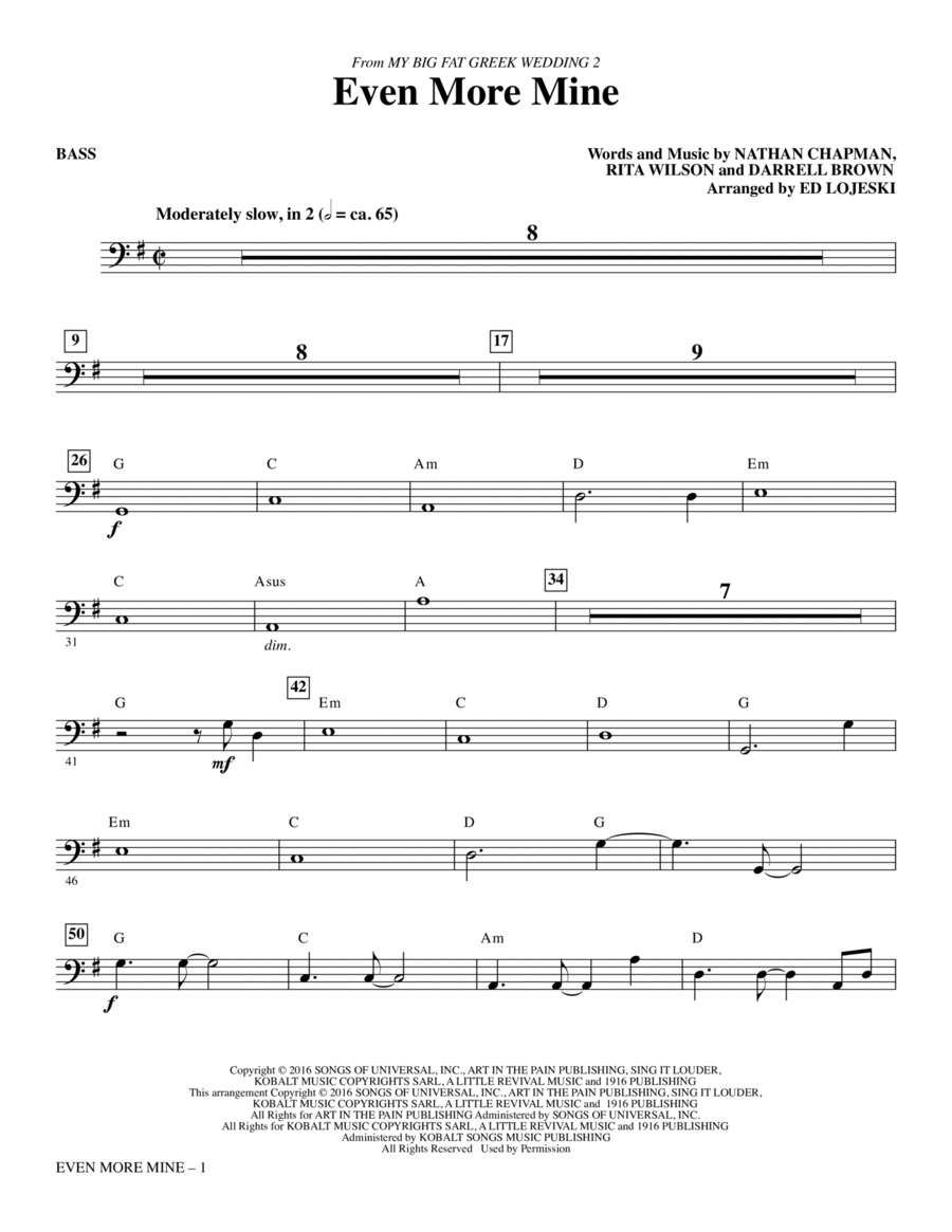 Even More Mine - Bass Choir scores gallery preview page 1