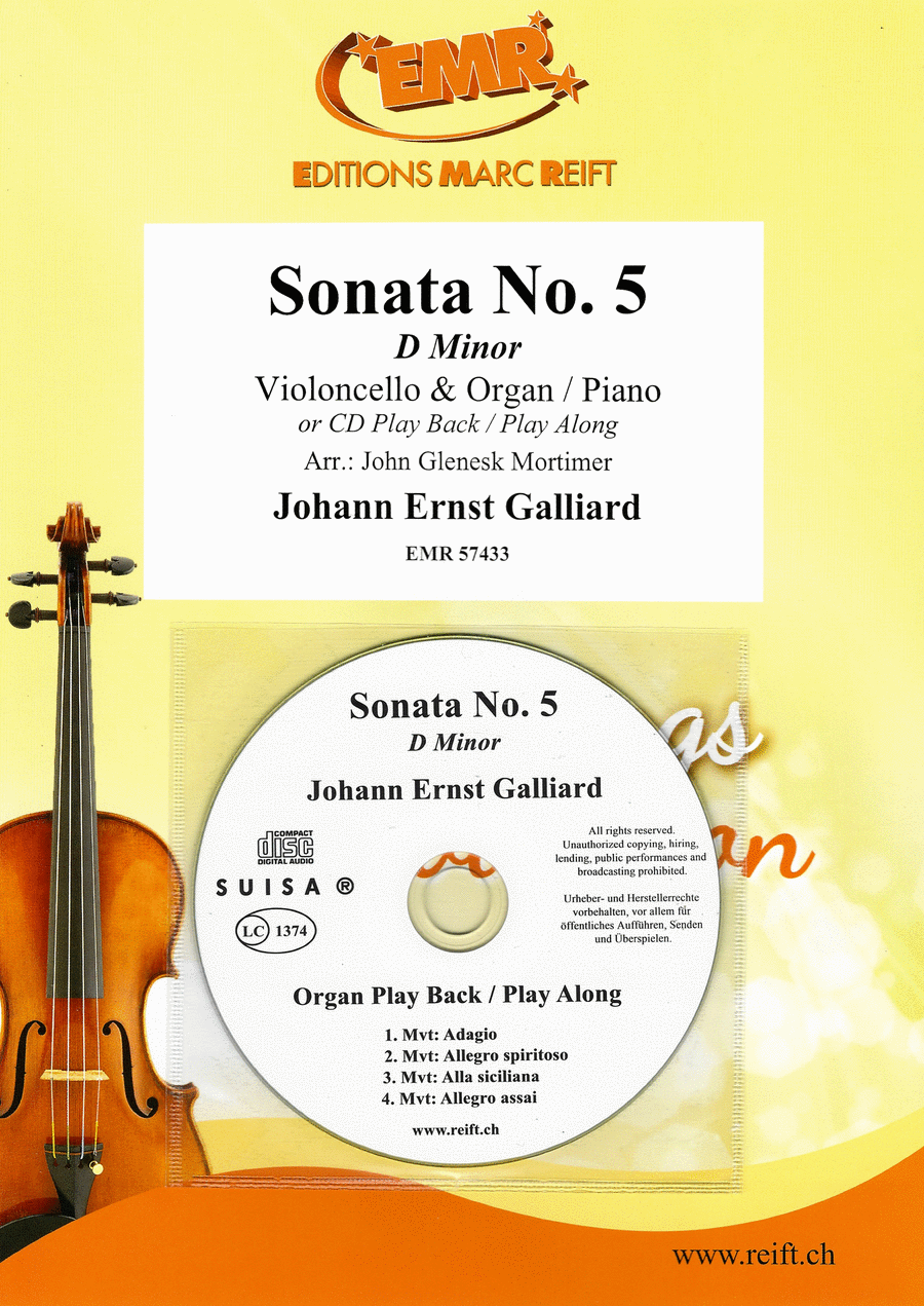 Sonata No. 5 Organ scores gallery preview page 1