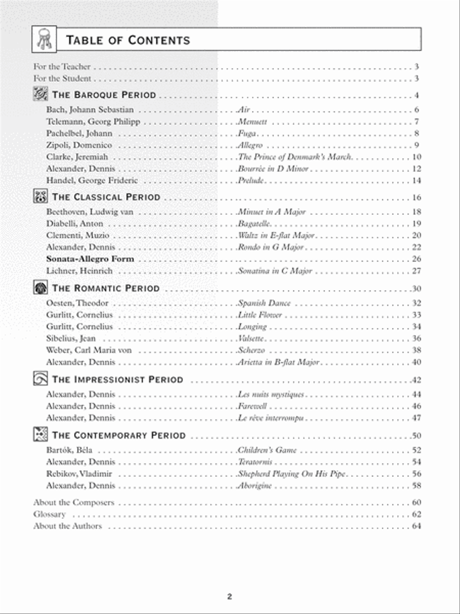 Keys to Stylistic Mastery, Book 2 Piano Solo scores gallery preview page 2