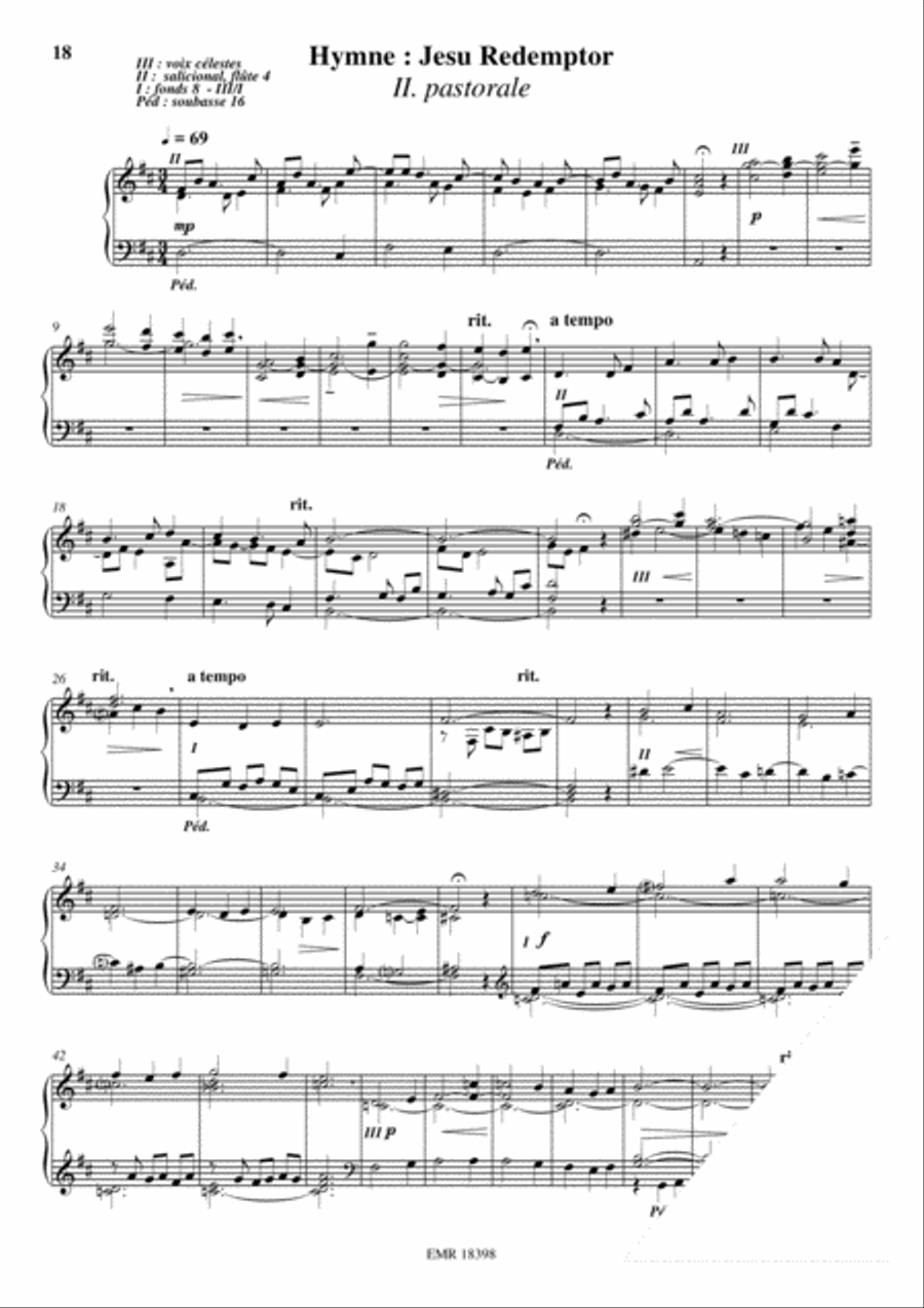 18 Preludes sur des airs anciens Organ scores gallery preview page 12