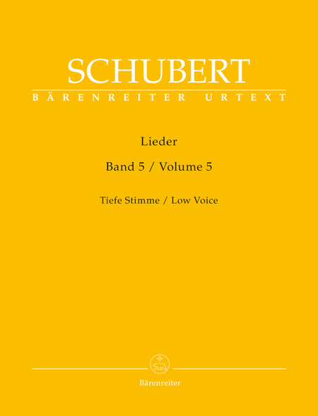 Lieder, Volume 5 (Low voice)