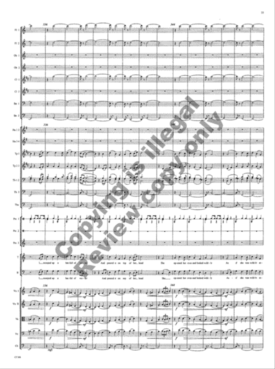 American Folk Song Suite (Orchestra Score) Choir scores gallery preview page 36