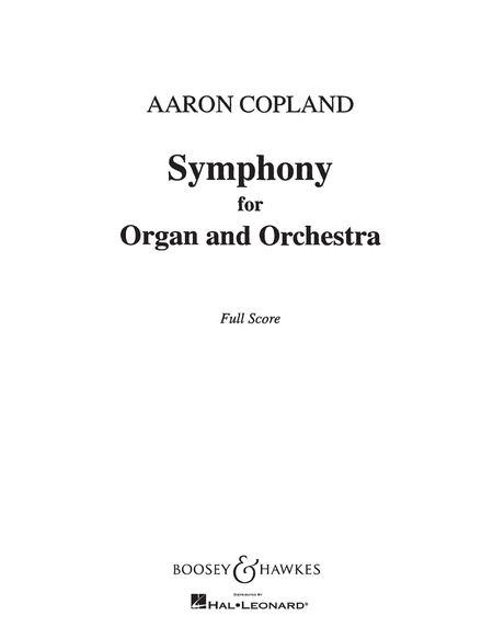 Symphony for Organ and Orchestra