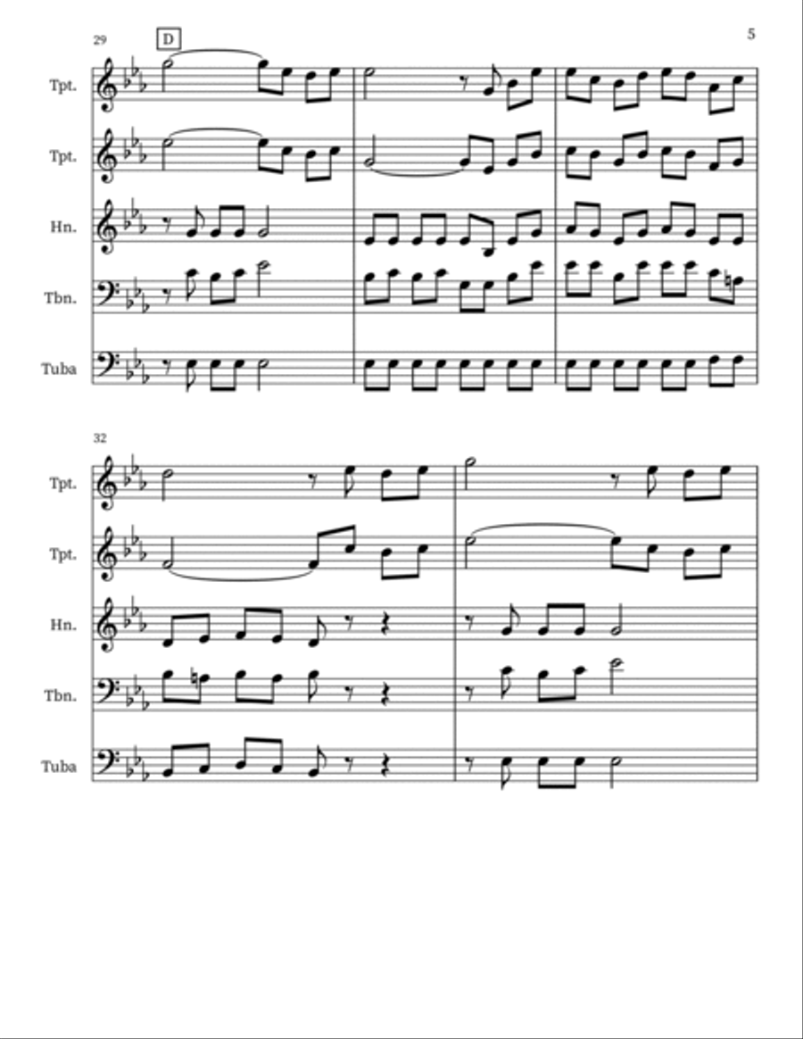I Shall Never Forget the Day Small Ensemble scores gallery preview page 5