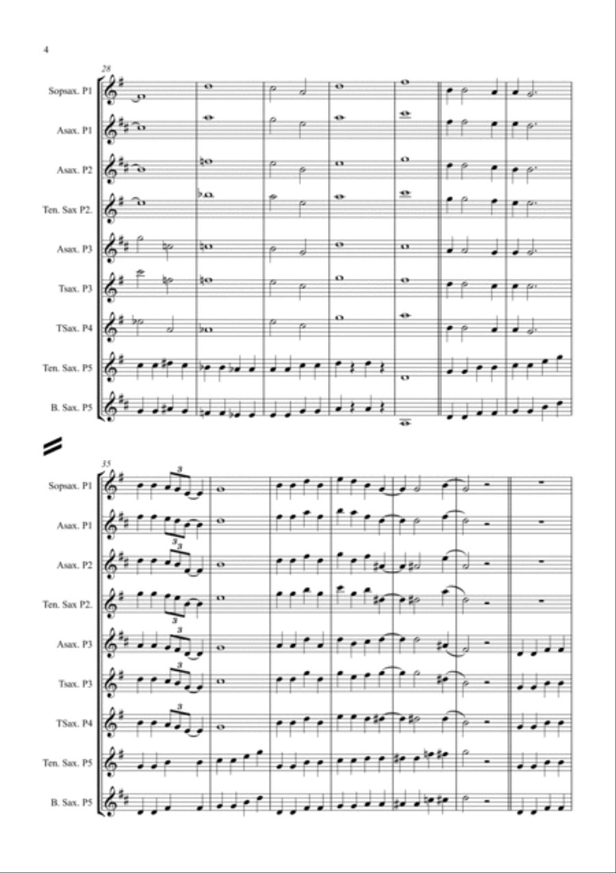 Lady Madonna Woodwind Quintet scores gallery preview page 4