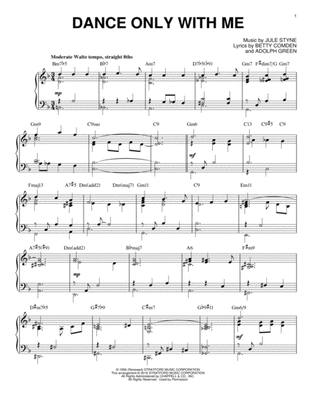 Book cover for Dance Only With Me [Jazz version] (arr. Brent Edstrom)